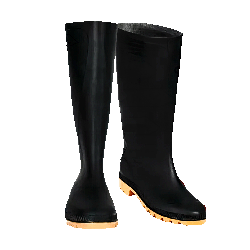 BOTA EN PVC CAÑA NEGRA SUELA CREPE SIN PUNT. REF: ZAFRA 301 TALLA 39