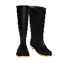 BOTA EN PVC CAÑA NEGRA SUELA CREPE SIN PUNT. REF: ZAFRA 301 TALLA 39
