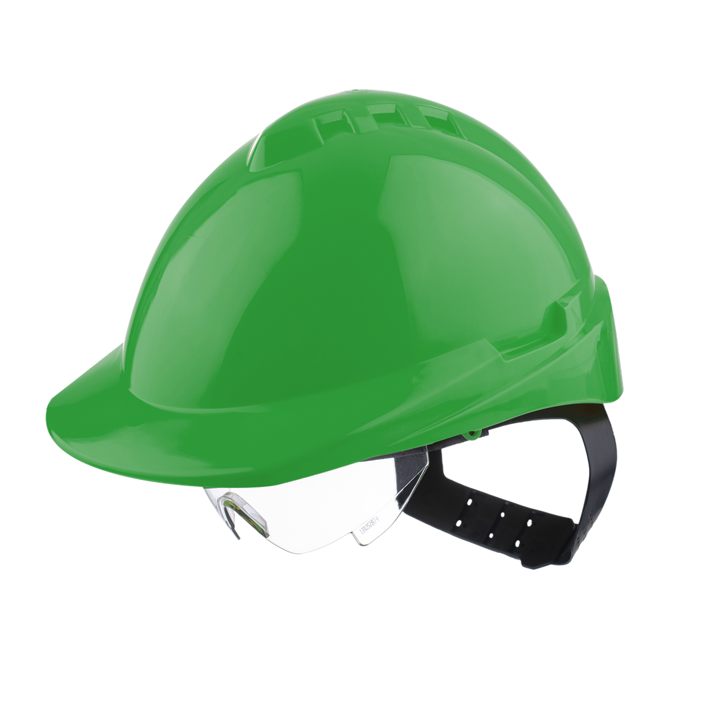 CASCO MILENIUM CLASS S/V VERDE APTO VISOR SIN TAFILETE REF 903870