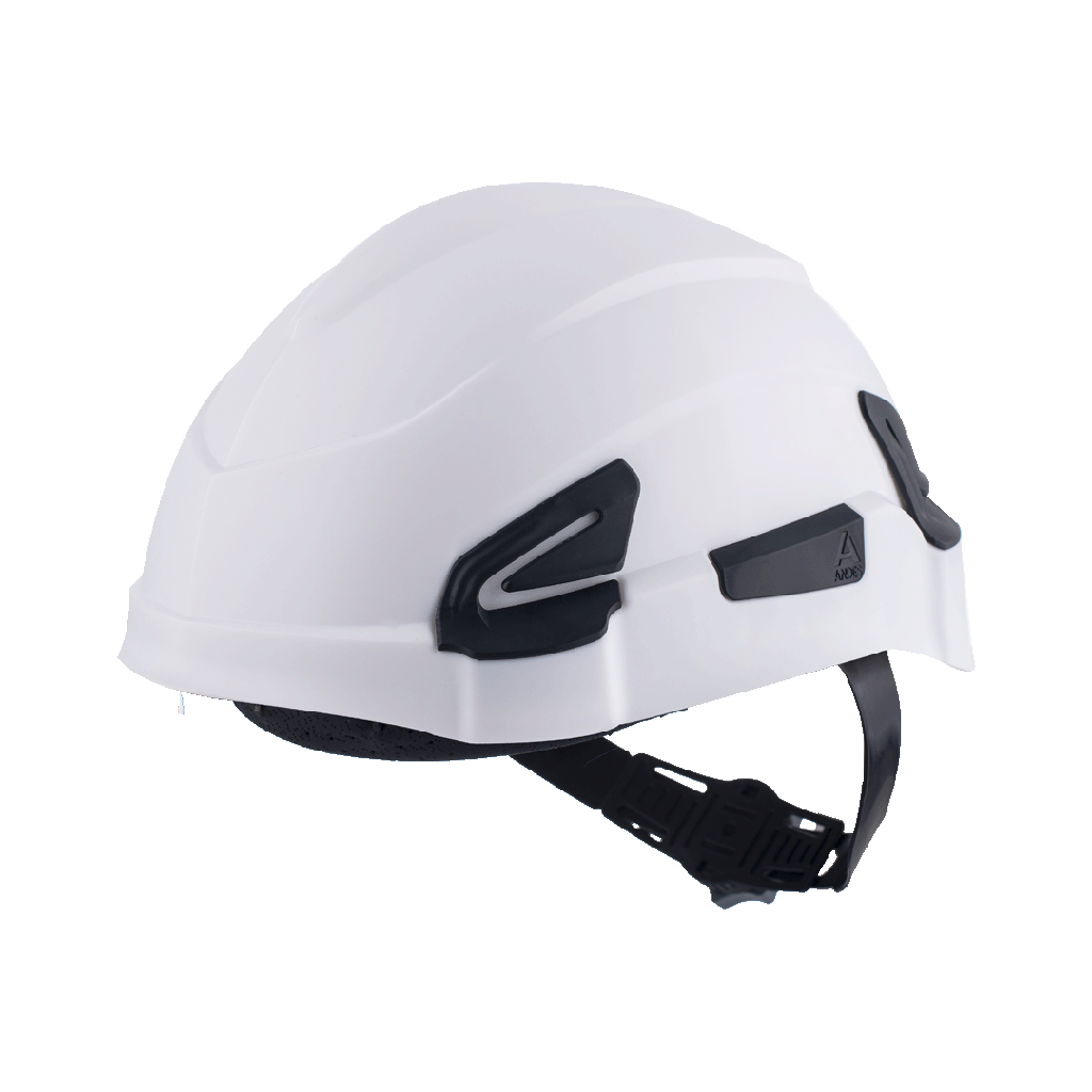 CASCO ANDES S/V BLANCO + ARNES TEXTIL CREMALLERA + BARBUQUEJO DE 4 PUNTOS SIN MENTONERA REF 904840