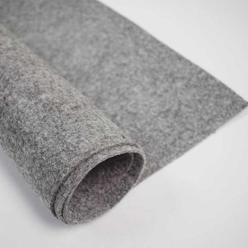 FIELTRO SEMIDURO GRIS DE 12 MM X 1 MT ANCHO