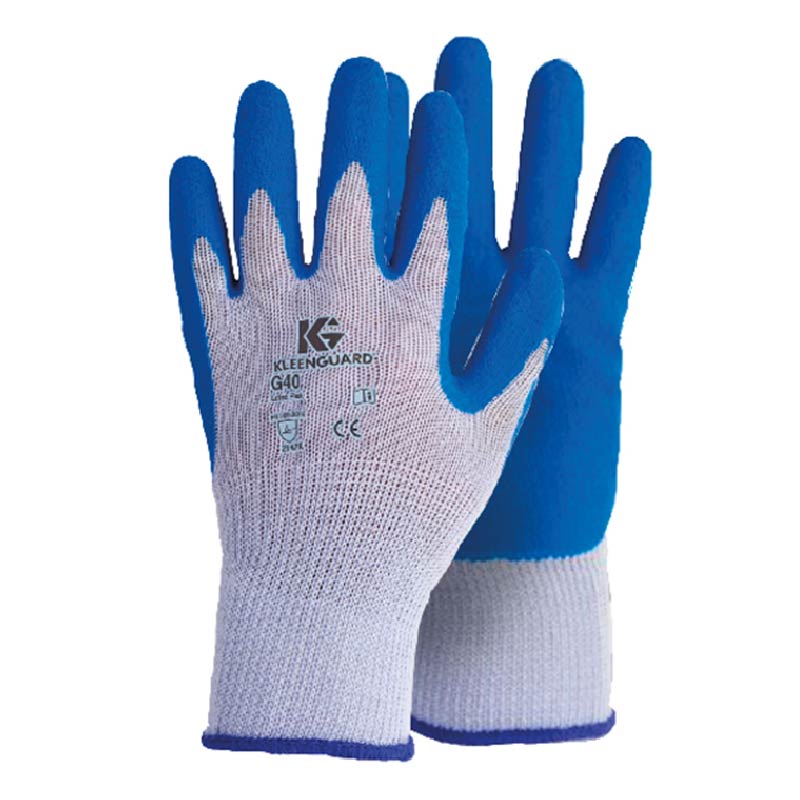 GUANTE KLEENGUARD G40 LATEX-FLEX AZUL TALLA 8 REF: 30225284/854747     "R.I."