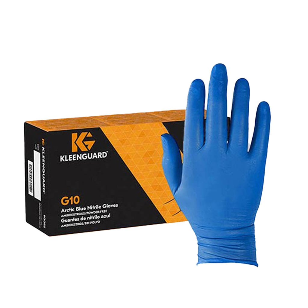 GUANTE KLEENGUARD G10 NITRILO AZUL (6MIL) TALLA L CAJA X 100 UND REF: 30193262/30241475/856189  