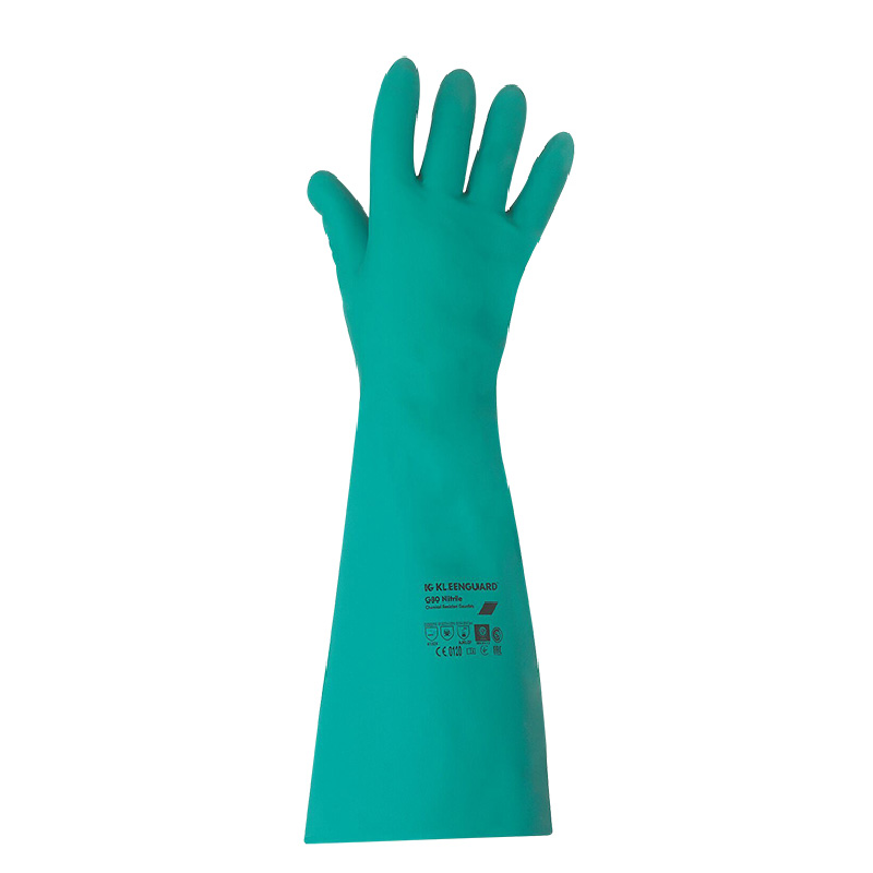 GUANTE KLEENGUARD G80 NITRILO VERDE DE 18" (22MIL) TALLA 9 REF: 30212903/856267    