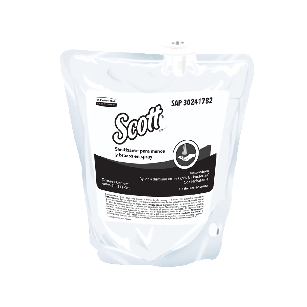 SANITIZANTE SCOTT DE MANOS SPRAY X 400ML (X UND) REF: 30197085 /30241782**REEMPLAZADO POR EL 159999015**