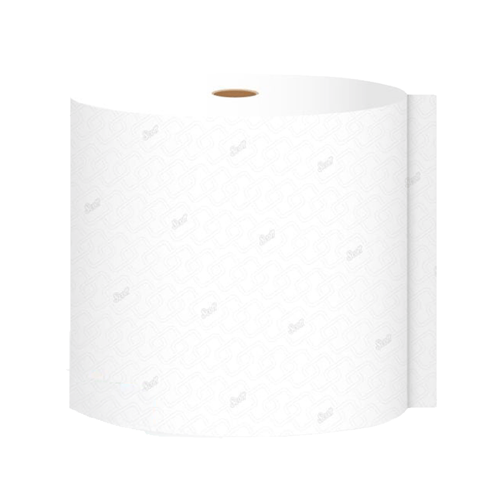 TOALLA DE MANOS SCOTT ESSENTIAL HOJA SENCILLA BLANCA ROLLO x 305MTS (CAJA X 6 ROLLOS) REF: 30204303/30229431