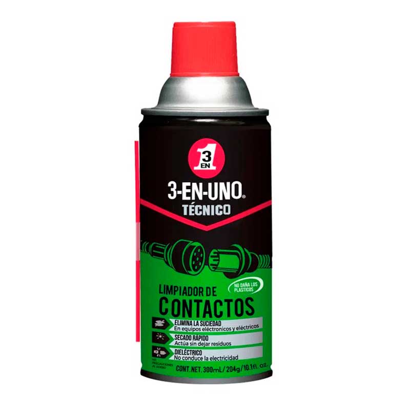 3-EN-UNO TECNICO LIMPIADOR CONTACTOS 300 ML/204g/10.1 ONZ REF: 6440300