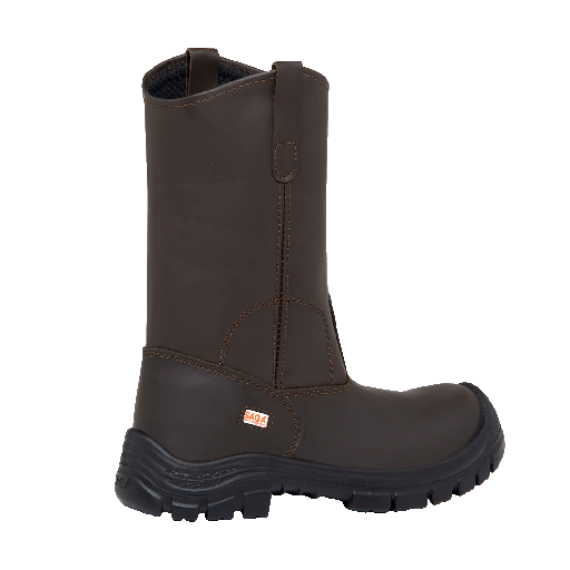 [173100416] BOTA CUERO GRASO CAÑA 10" PUNTERA COMPOSITE PU-PU REF: 3048 TALLA 38