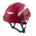CASCO ANDES S/V ROJO + ARNES TEXTIL CREMALLERA + BARBUQUEJO DE 4 PUNTOS SIN MENTONERA REF 904842