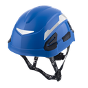 CASCO ANDES S/V AZUL + ARNES TEXTIL CREMALLERA + BARBUQUEJO DE 4 PUNTOS SIN MENTONERA REF 904843
