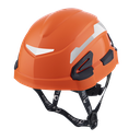 CASCO ANDES S/V NARANJA + ARNES TEXTIL CREMALLERA + BARBUQUEJO DE 4 PUNTOS SIN MENTONERA REF 904845