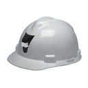 CASCO V-GARD TIPO CACHUCHA BLANCO CON PORTALAMPARA REF:463403PD/ 286627 CON SUSP/*