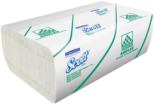 [159900512] SERVILLETA SCOTT ESSENTIAL BLANCA MEGA DOBLADA EN Z X 200 UND (CAJA X 15 PAQUETES) (24.5CM x 16CM) REF: 30209703