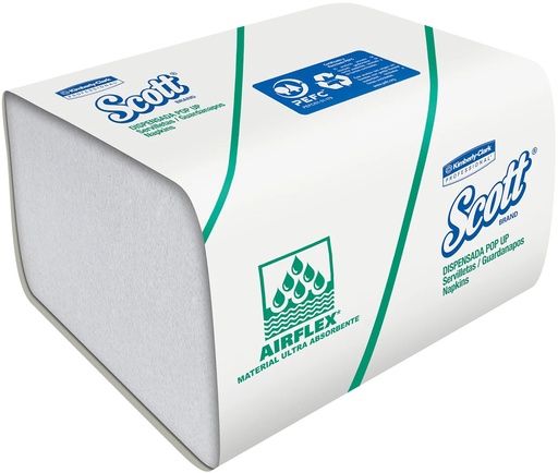 [159900520] SERVILLETA SCOTT BASIC BLANCA POP X 120 UND (CAJA X 30 PAQUETES) (24.2CM x 10CM) REF: 30209601