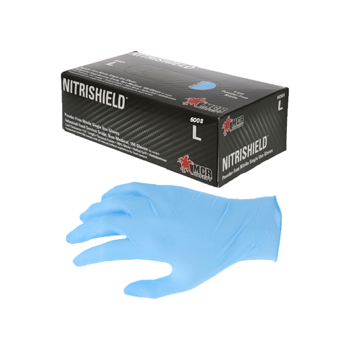 [310110194] GUANTE NITRILO AZUL SIN POLVO NITRISHIELD 8 MIL X 50 UNIDADES TALLA L REF: 6008L